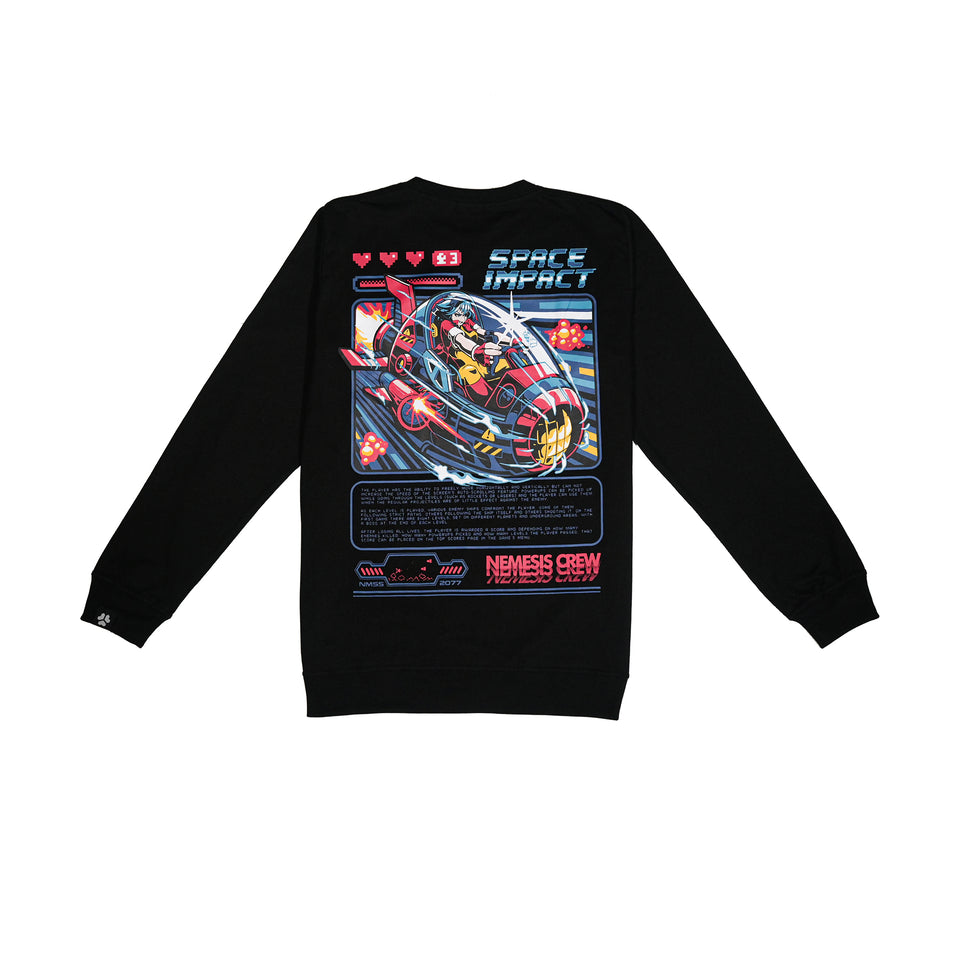 Long Sleeve Space Impact Black