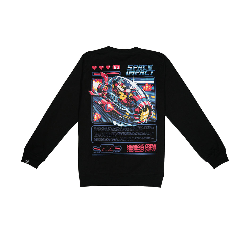 Long Sleeve Space Impact Black