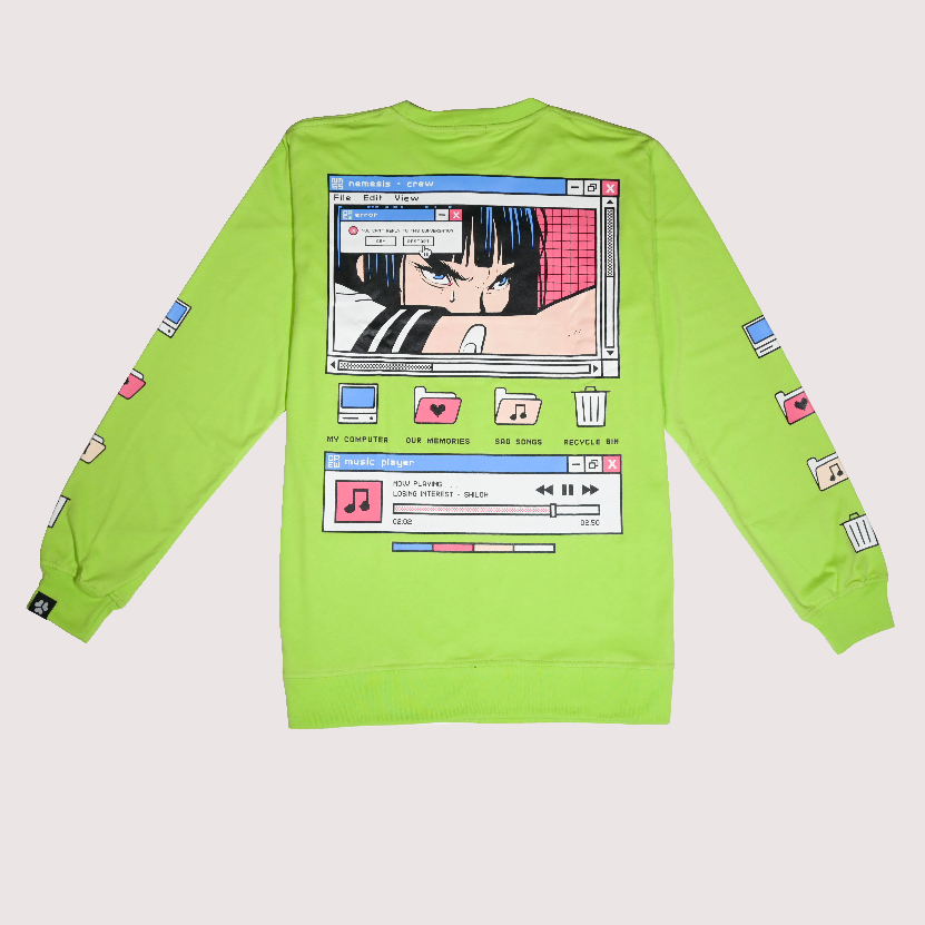 Long Sleeve Fallen Angel Light Green
