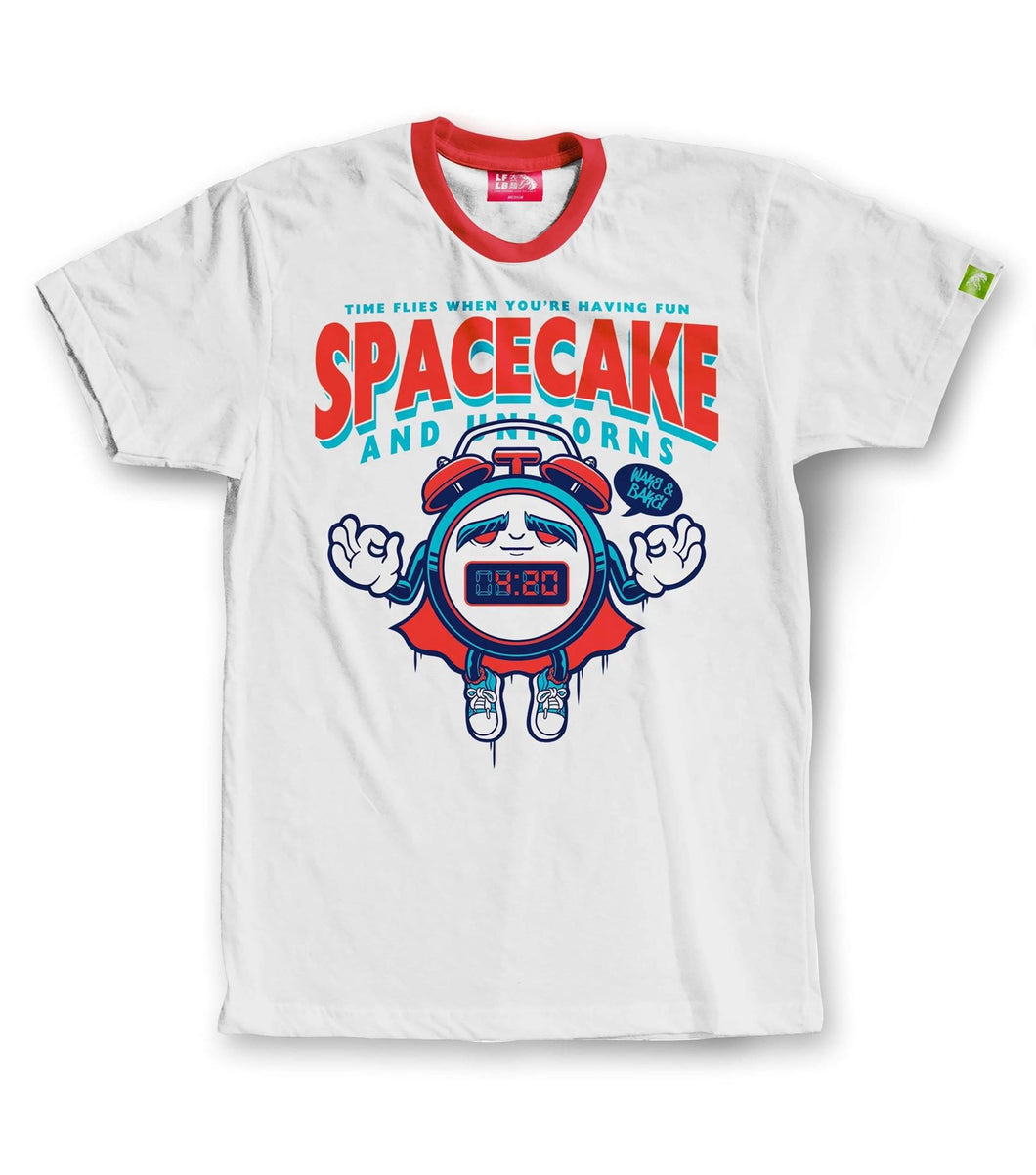 Space Cake Clock (Red)