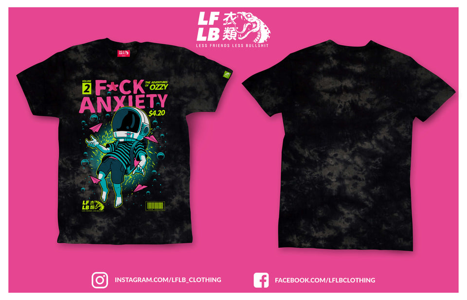 Tie Dye Anxiety V2 Black