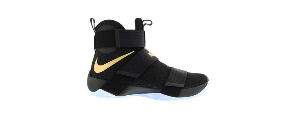 Nike LeBron Zoom Soldier 10 Black Gold Nike iD LUHO